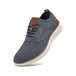 Men Oxfords Shoes Knit Dress Sneakers